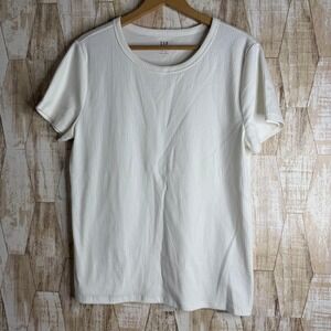 GAP‎ Ribbed Tee T Shirt Short Sleeve Crew Neck Casual Womens XL